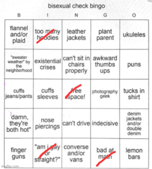 Bisexual Bingo | image tagged in bisexual bingo | made w/ Imgflip meme maker