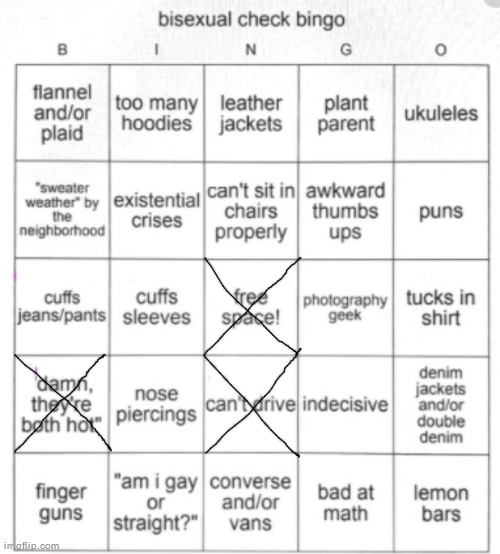 Smh | image tagged in bisexual bingo | made w/ Imgflip meme maker