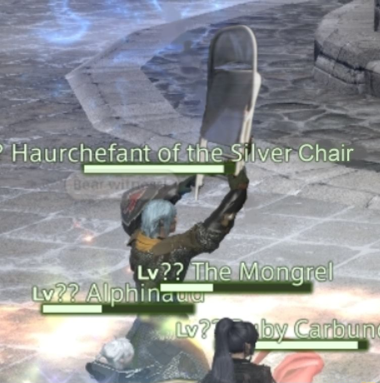 Haurchefont of the silver chair Blank Meme Template