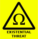 EXISTENTIAL THREAT Label Blank Meme Template