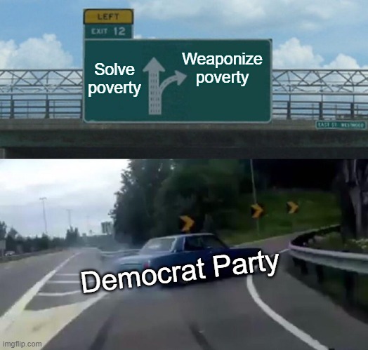 Democrats Love Poverty | Weaponize poverty; Solve poverty; Democrat Party | image tagged in poverty,rent,homeless,democrats,democrat party,democratic party | made w/ Imgflip meme maker