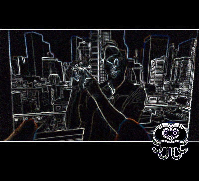 man in the city clipart Blank Meme Template