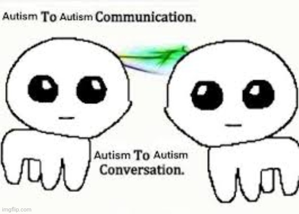 Me fr | image tagged in autism to autism communication autism to autism conversation | made w/ Imgflip meme maker