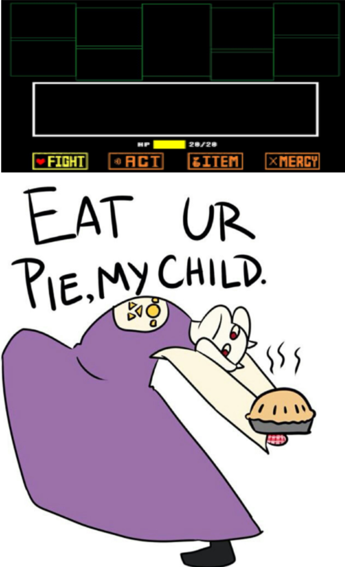 Eat ur pie with encounter Blank Meme Template