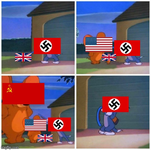 Tom and jerry ww2 memes | image tagged in jumbo jerry | made w/ Imgflip meme maker