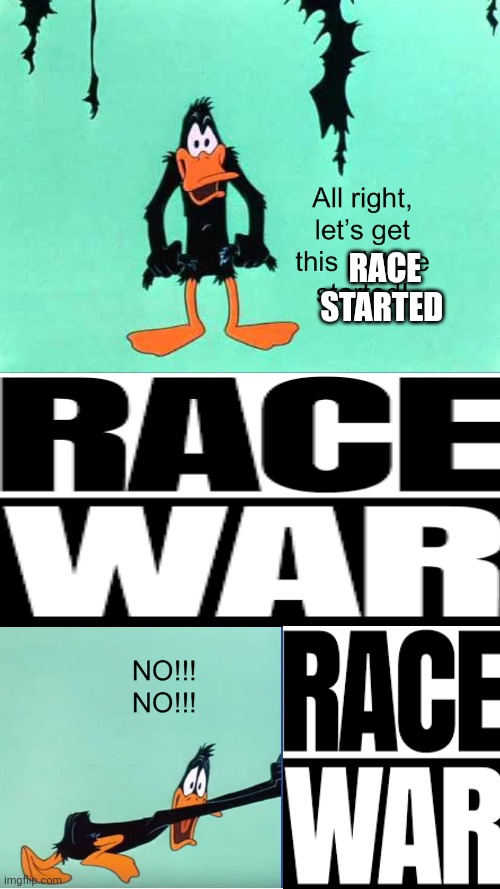 RACE STARTED | made w/ Imgflip meme maker
