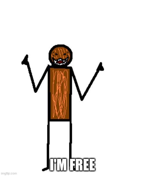 maniacally laughing spdr | I'M FREE | image tagged in maniacally laughing spdr | made w/ Imgflip meme maker