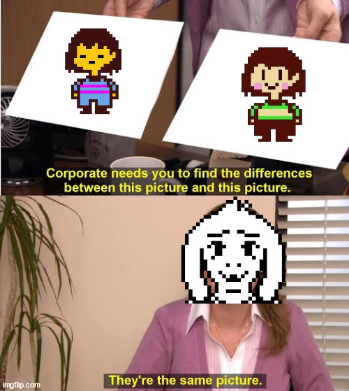 they're both the same picture | image tagged in they're both the same picture | made w/ Imgflip meme maker