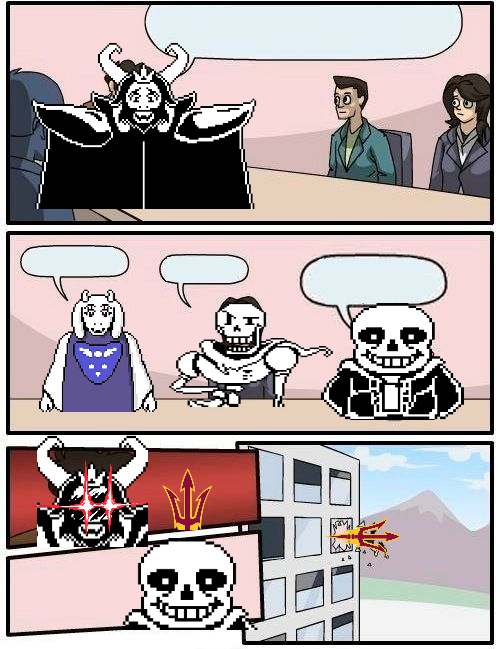 High Quality undertale boardroom suggestion Blank Meme Template