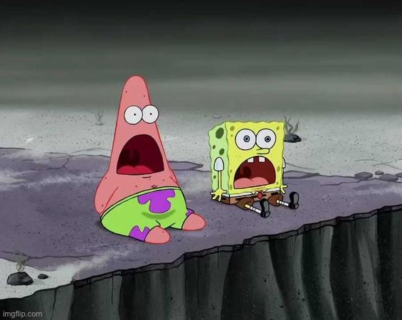 Spongebob & Patrick Shocked | image tagged in spongebob patrick shocked | made w/ Imgflip meme maker