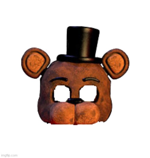 freddy mask transparent | image tagged in freddy mask transparent | made w/ Imgflip meme maker