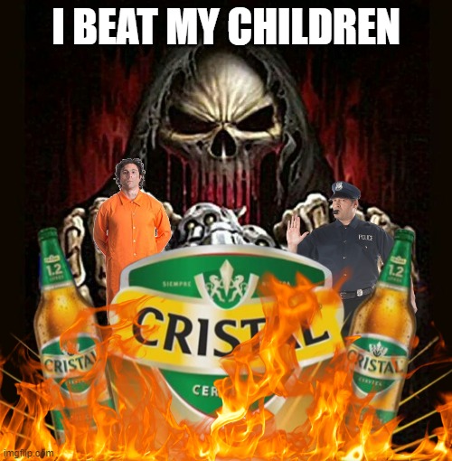 badass skeleton | I BEAT MY CHILDREN | image tagged in badass skeleton | made w/ Imgflip meme maker