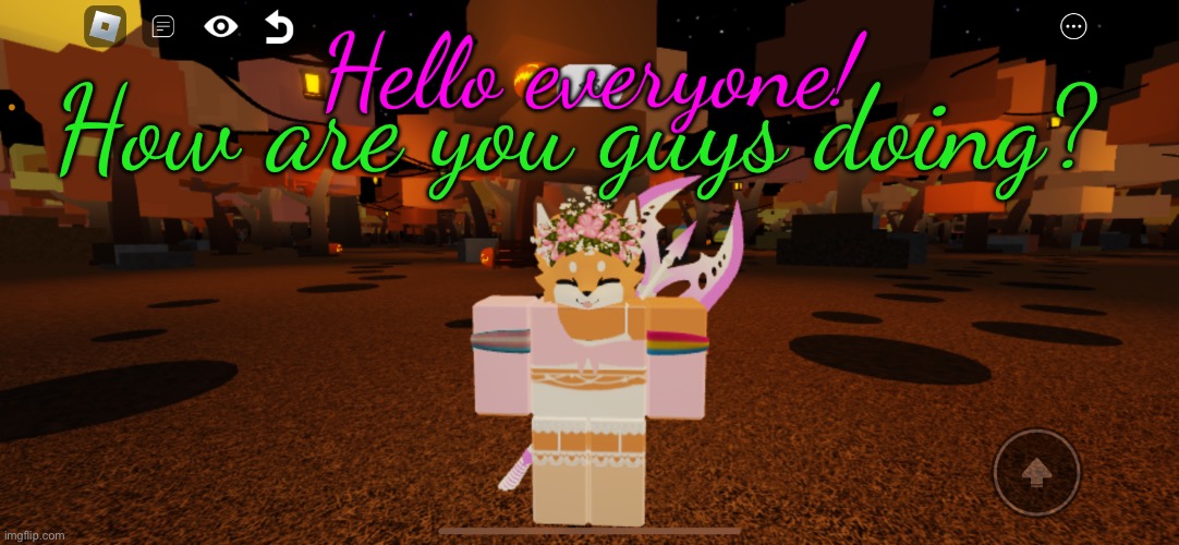 :) | Hello everyone! How are you guys doing? | image tagged in aurora but she's pink and white | made w/ Imgflip meme maker