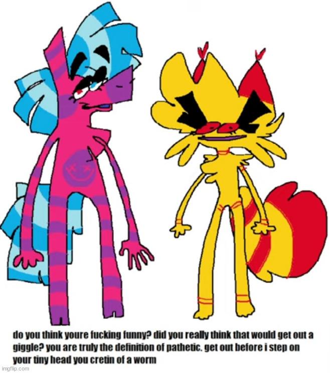 i love chuchu and posca | made w/ Imgflip meme maker