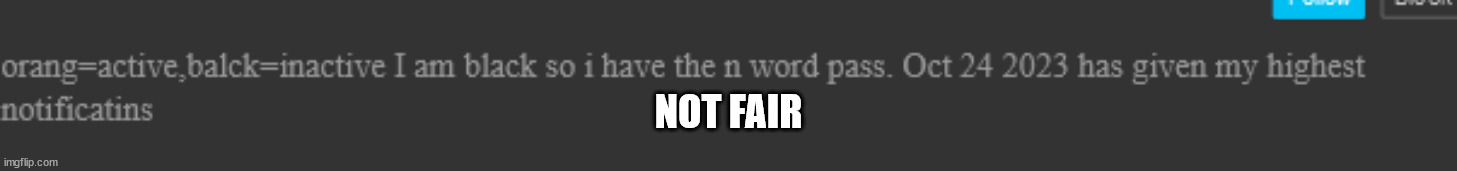 How is that fair?? | NOT FAIR | image tagged in msmg | made w/ Imgflip meme maker