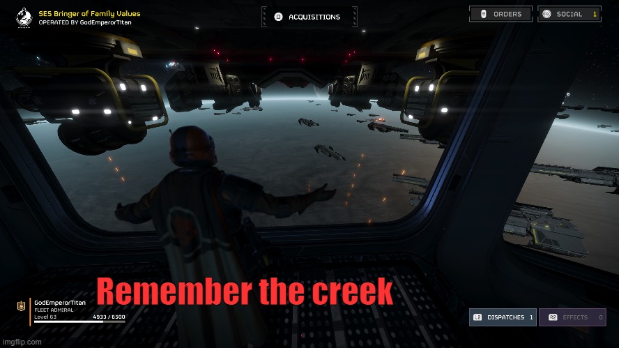 Remember the Creek | Remember the creek | image tagged in helldivers 2 | made w/ Imgflip meme maker
