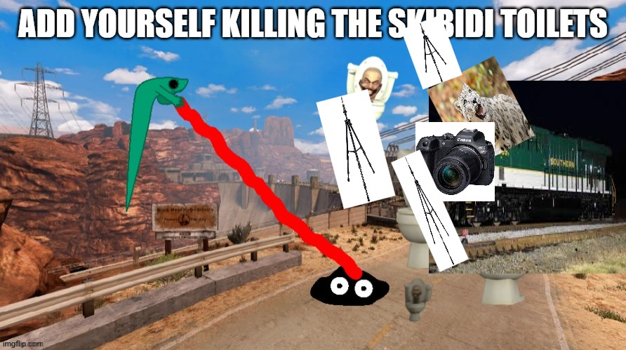 Repost but add yourself killing | image tagged in add yourself killing skibidi toilets | made w/ Imgflip meme maker