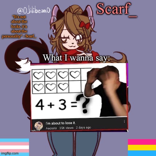 Scarf_ Announcement Template | image tagged in scarf_ announcement template | made w/ Imgflip meme maker