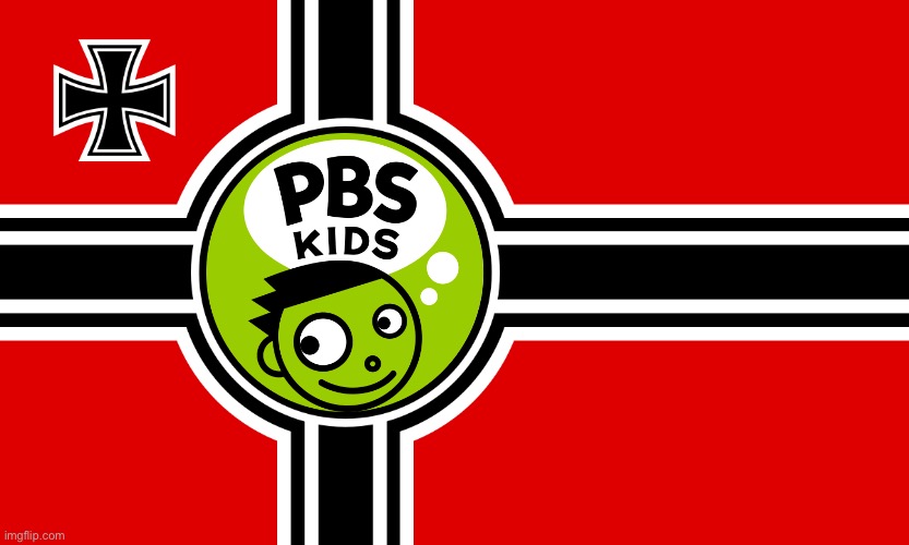 High Quality Nazi pbs kids flag Blank Meme Template