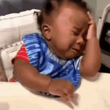 Black baby facepalm Blank Meme Template