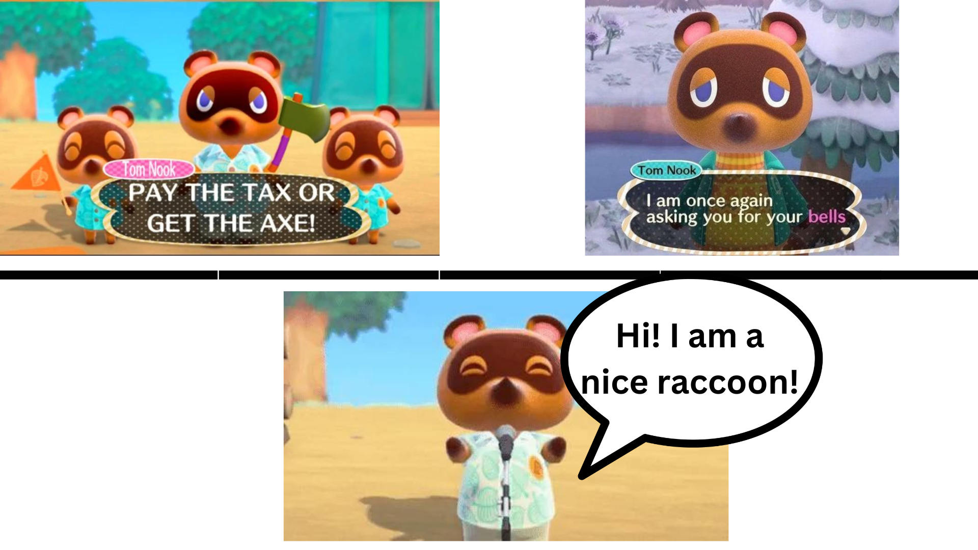 High Quality Tom Nook Meme Blank Meme Template