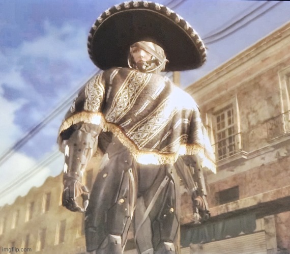 He mexcio | image tagged in sombrero raiden | made w/ Imgflip meme maker