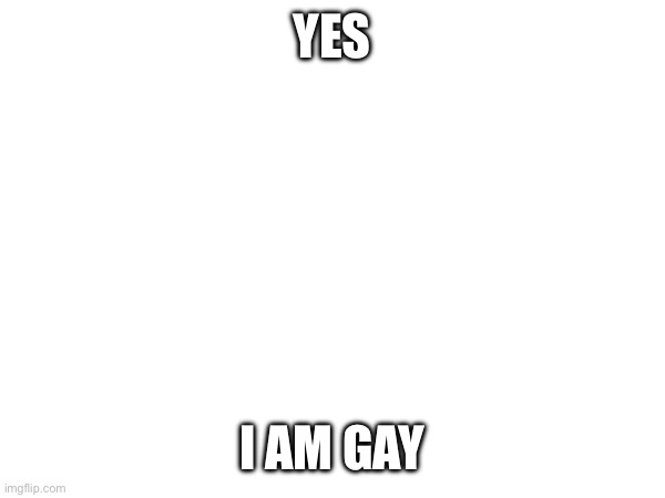 @post below | YES; I AM GAY | made w/ Imgflip meme maker