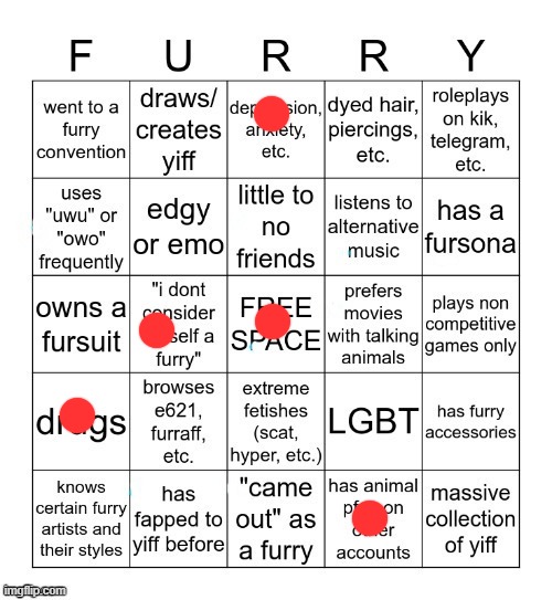 i have my deceased dog as my ig pfp | image tagged in furry bingo v2 | made w/ Imgflip meme maker