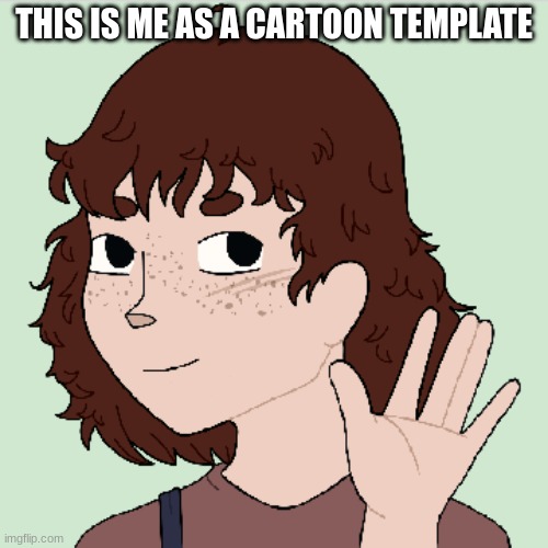 in case you were wondering, I'm an omnisexual/romantic female | THIS IS ME AS A CARTOON TEMPLATE | image tagged in myself,cartoon,blank white template | made w/ Imgflip meme maker