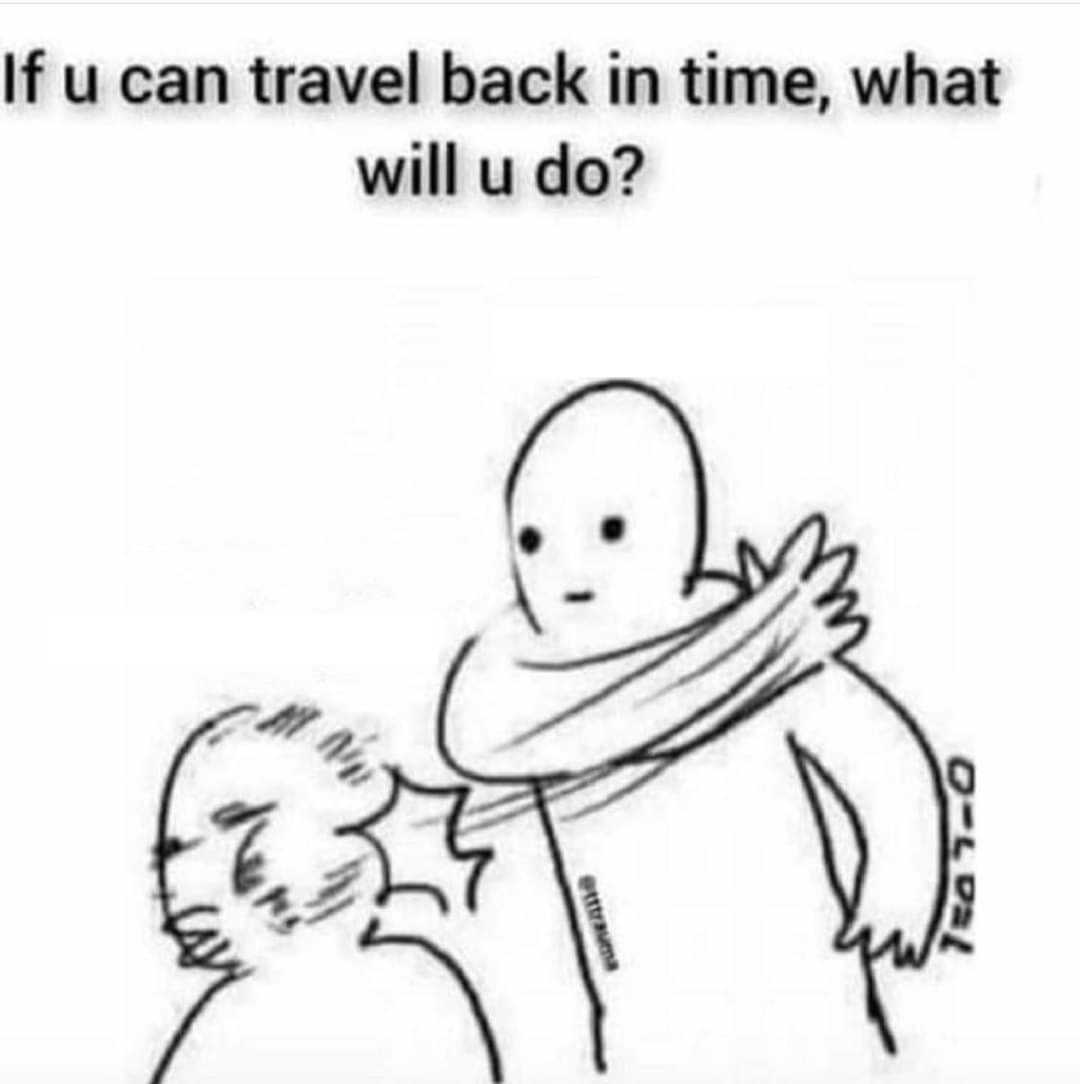 If you can travel back in time Blank Meme Template