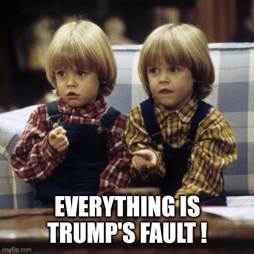 SHAME ON YOU | EVERYTHING IS TRUMP'S FAULT ! | image tagged in shame on you | made w/ Imgflip meme maker