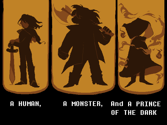 A HUMAN, A MONSTER, And A PRINCE OF THE DARK Blank Meme Template