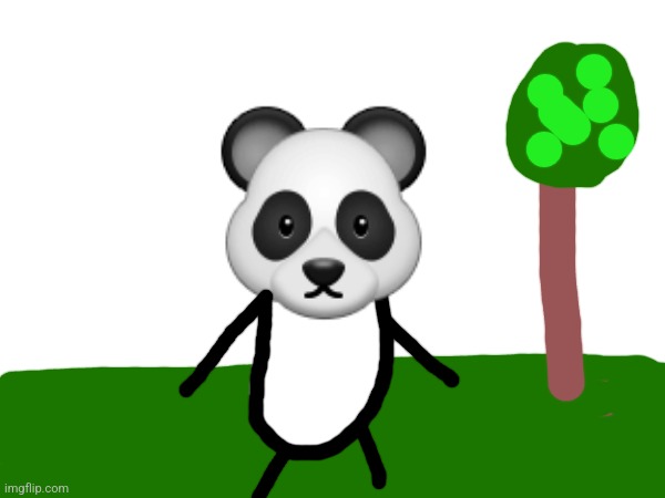 I drew panda (give me more animals to draw] | ? | made w/ Imgflip meme maker