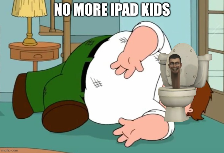 Death pose | NO MORE IPAD KIDS | image tagged in death pose | made w/ Imgflip meme maker