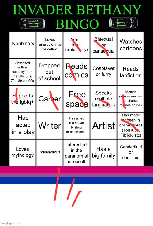 O.K. | image tagged in invader bethany bingo | made w/ Imgflip meme maker