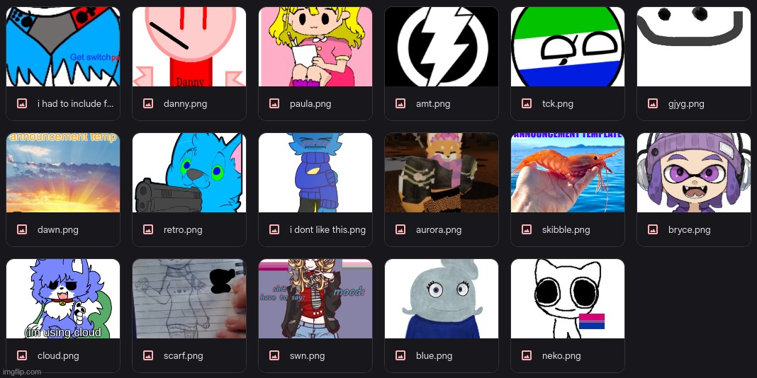 every file for the video | made w/ Imgflip meme maker