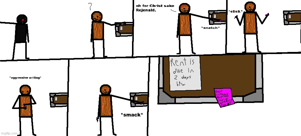 comment what Rejenald should say here | made w/ Imgflip meme maker