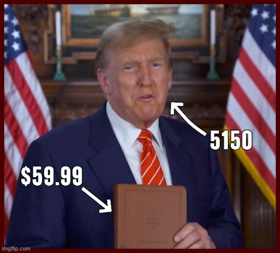 Seriously, This... THIS Is Your Guy? Sucks To Be You. | image tagged in donald trump,trump the blasphemer,convict trump,convict 45,trump the sticky pages bible huckster | made w/ Imgflip meme maker
