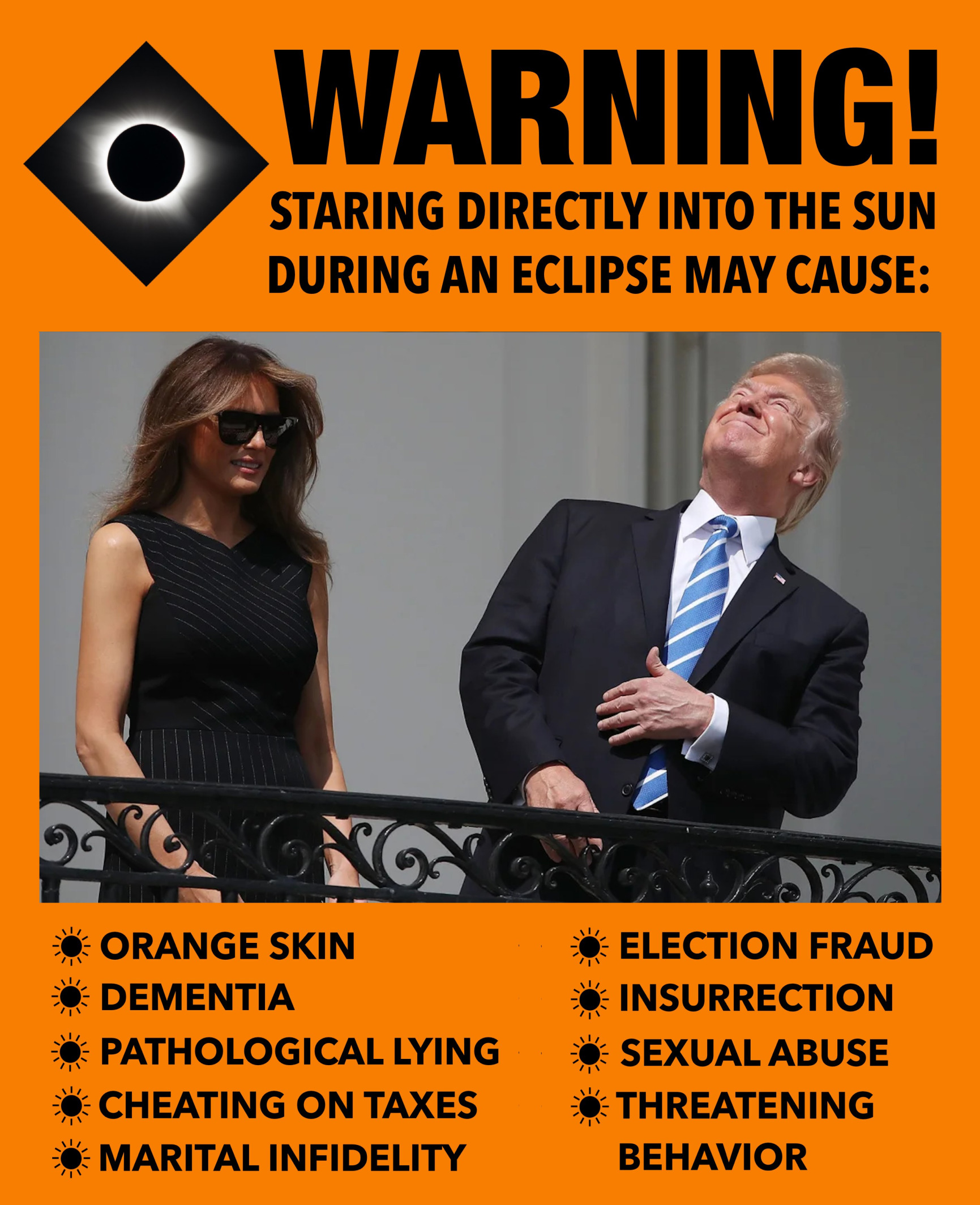 High Quality Solar Eclipse Meme Trump Meme Blank Meme Template