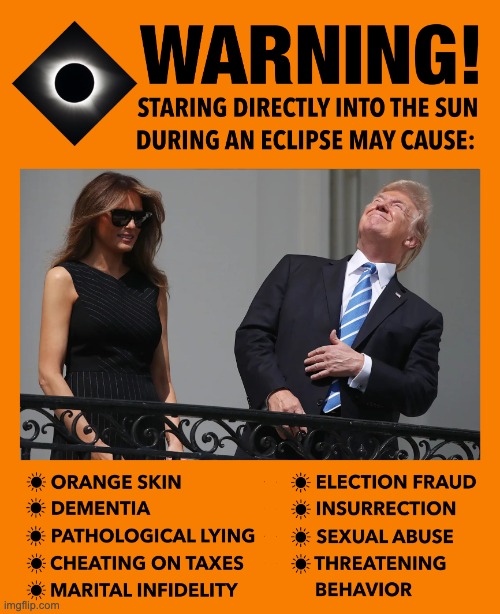 Solar Eclipse Meme Trump Meme | image tagged in solar eclipse meme trump meme | made w/ Imgflip meme maker