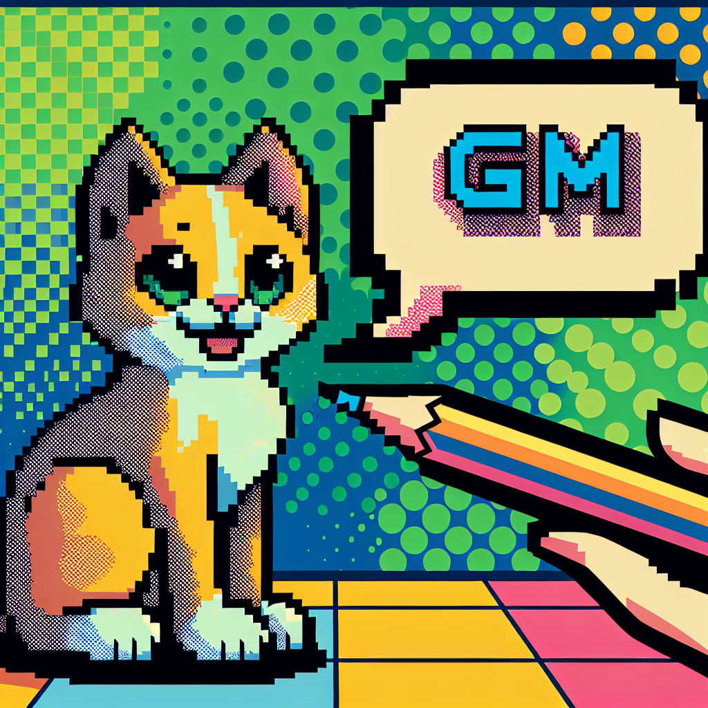 Cat saying GM Blank Meme Template