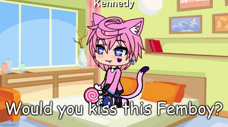 Would you kiss this Femboy? (I would) | Would you kiss this Femboy? | image tagged in memes,funny,why are you reading this,gay | made w/ Imgflip meme maker