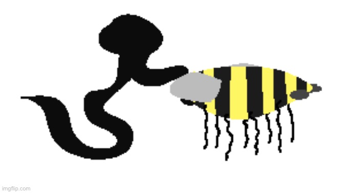 A Single Bee From " An Uncomfortably Large Group Of Bees " | image tagged in a single bee from an uncomfortably large group of bees | made w/ Imgflip meme maker