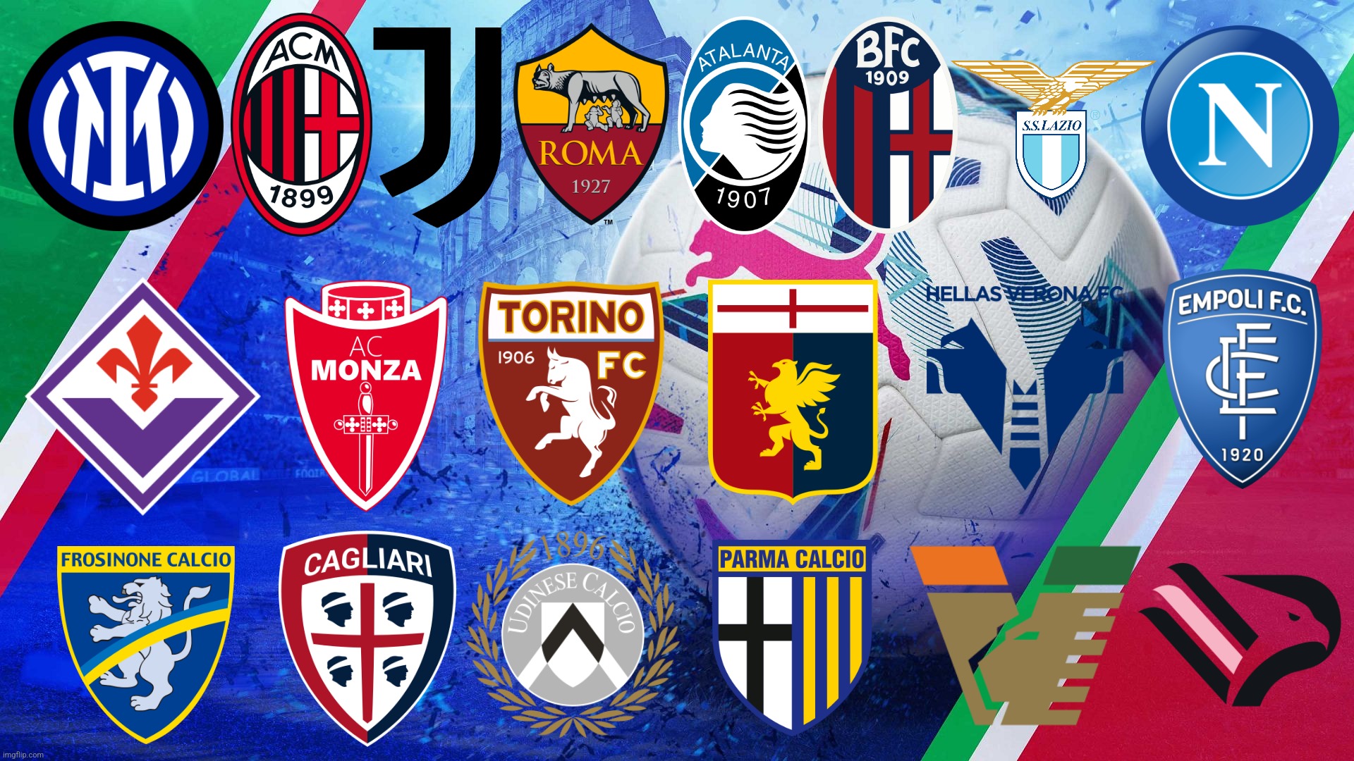 My Prediction: All 20 Clubs for Serie A 2024/25 season | image tagged in inter,ac milan,juventus,serie a,italy,futbol | made w/ Imgflip meme maker