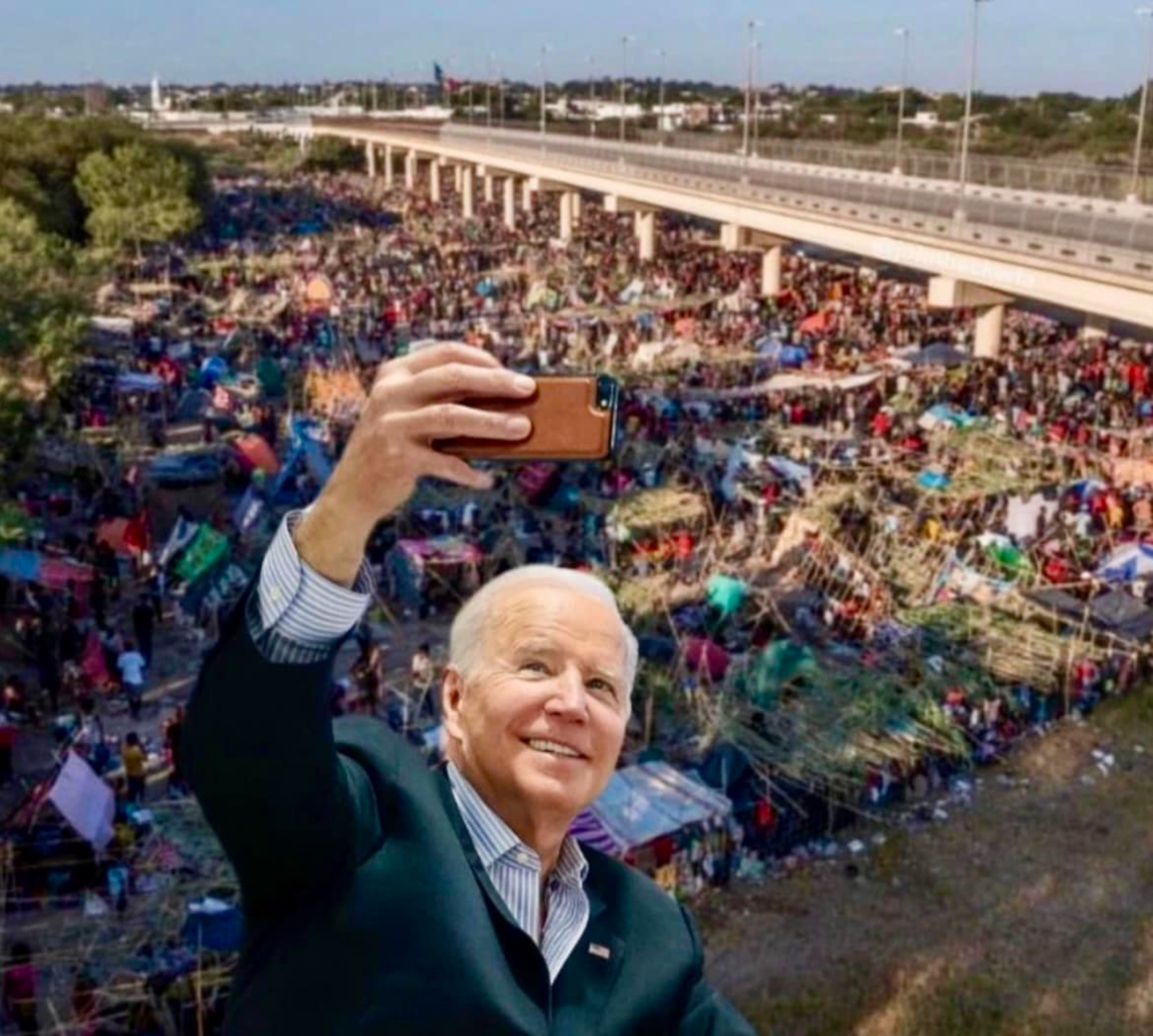 Biden at the Border Blank Meme Template