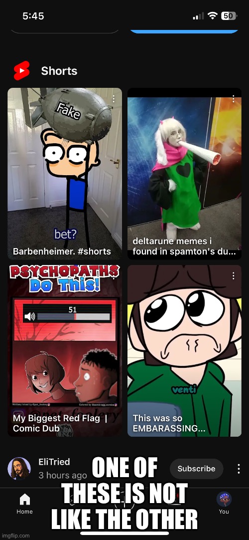 ONE OF THESE IS NOT LIKE THE OTHER | made w/ Imgflip meme maker