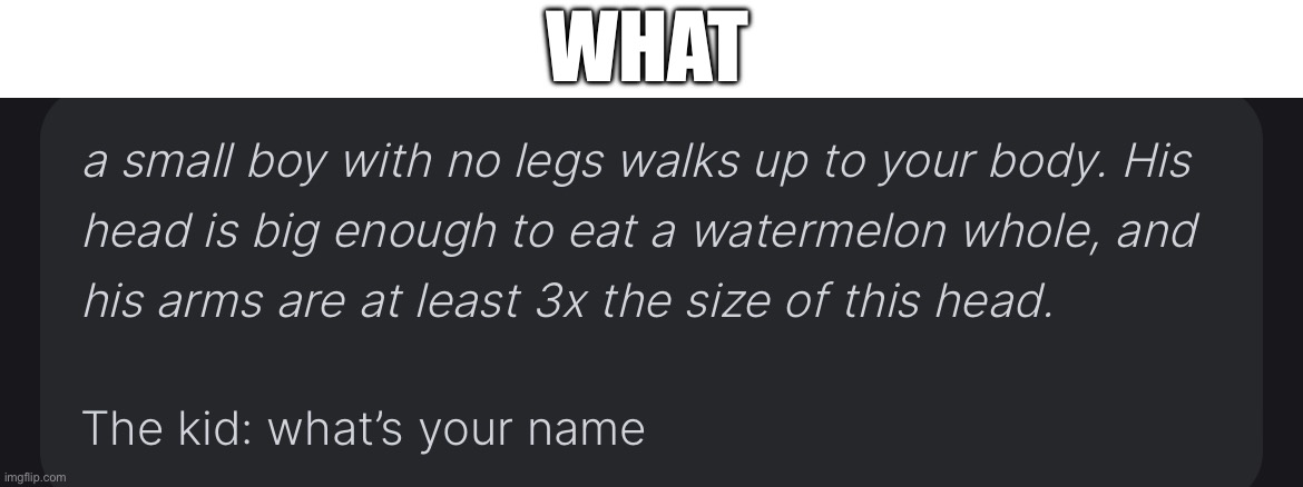 WHAT | made w/ Imgflip meme maker