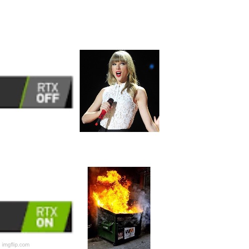 This is not an opinion. | image tagged in rtx on and off | made w/ Imgflip meme maker