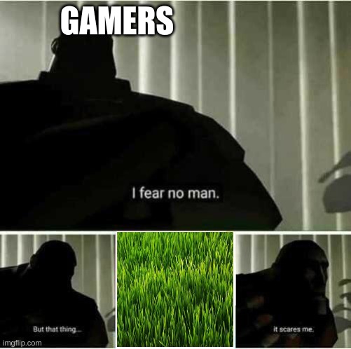 I fear no man | GAMERS | image tagged in i fear no man | made w/ Imgflip meme maker