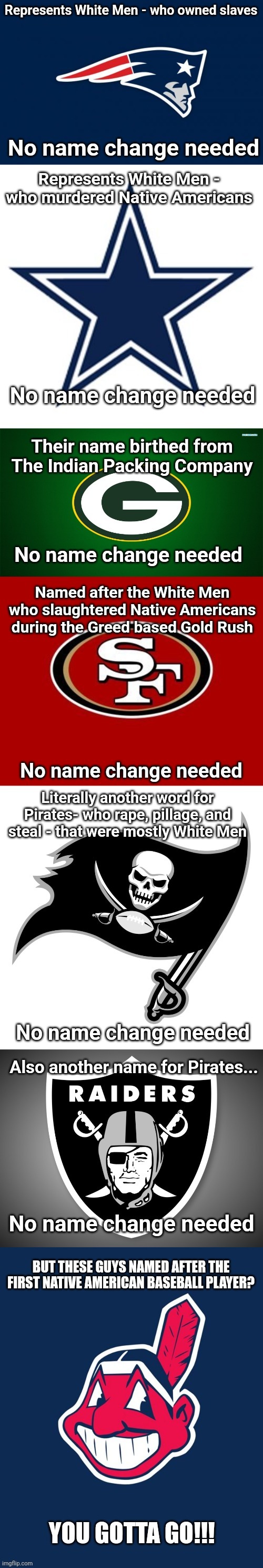 Since we cancelling team names... Let's be equal about it | image tagged in team,name,racist,lets go | made w/ Imgflip meme maker